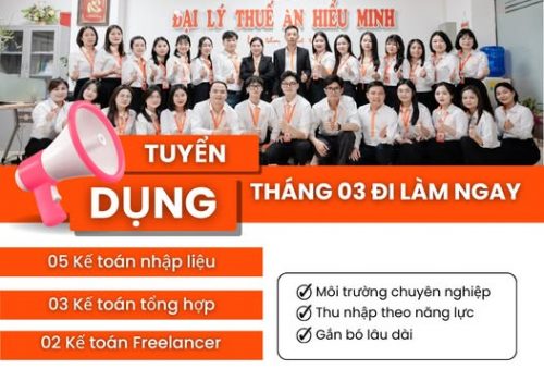 KẾ TOÁN AN HIỂU MINH TUYỂN DỤNG THÁNG 03/2026 – ĐI LÀM NGAY