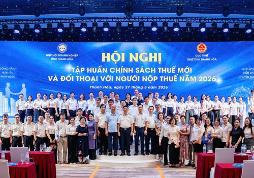 AN HIỂU MINH THAM DỰ HỘI NGHỊ TẬP HUẤN CHÍNH SÁCH THUẾ DO THUẾ TỈNH THANH HÓA TỔ CHỨC